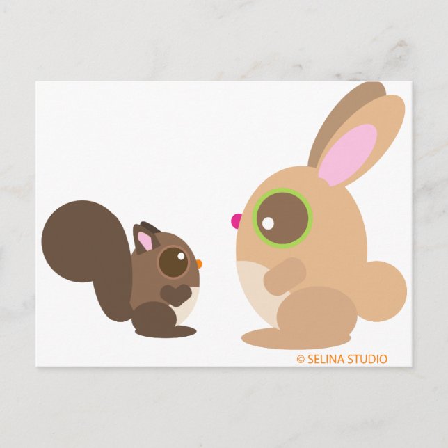 Eichhörnchen Postkarte (Vorderseite)
