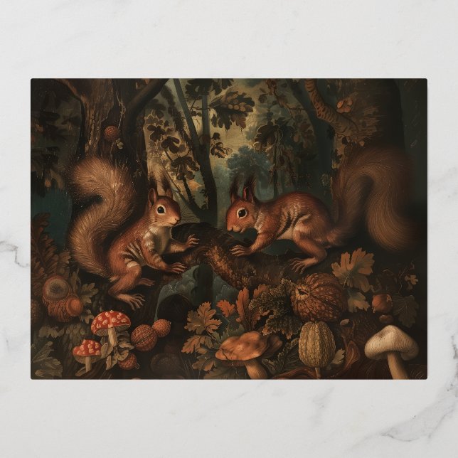 Eichhörnchen - Postkarten aufdecken (Vorderseite)