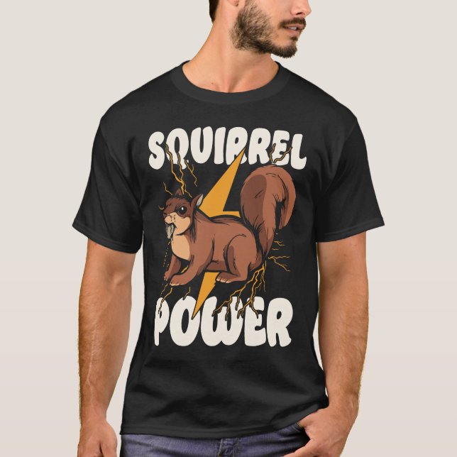Eichhörnchen Power Acorn T-Shirt (Vorderseite)