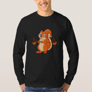 Eichhörnchen-Power Waldtier Liebe Bester Freund Ei T-Shirt
