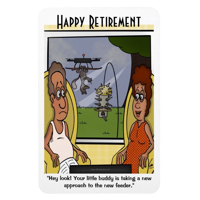 Eichhörnchen Protirement Large Magnet (Vertikal)