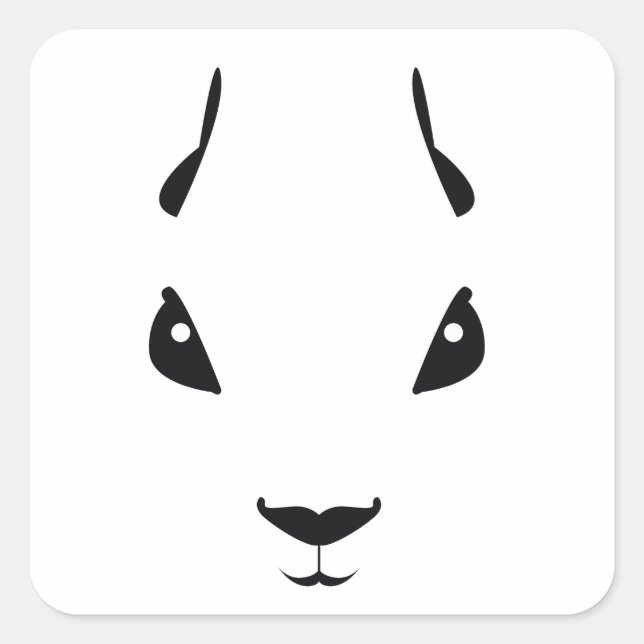 Eichhörnchen Quadratischer Aufkleber (Vorderseite)