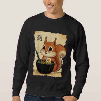 Eichhörnchen Ramen Japanisches Kawaii Anime Eichhö Sweatshirt