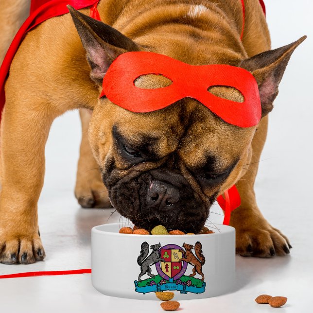 Eichhörnchen Rampant Doggy Coat of Arms Individuel Napf (Von Creator hochgeladen)