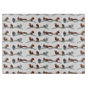 Eichhörnchen-Raserei-Glasschneiden-Brett (wählen Schneidebrett