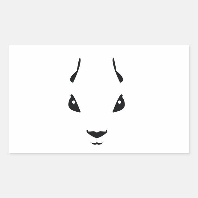 Eichhörnchen Rechteckiger Aufkleber (Vorderseite)