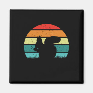 Eichhörnchen Retro Eichhörnchen Lover Magnet