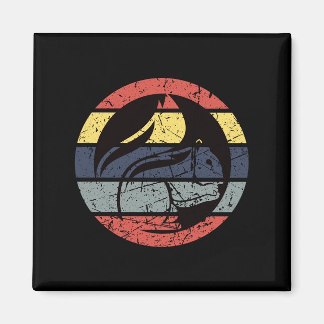 Eichhörnchen Retro Magnet (Vorne)
