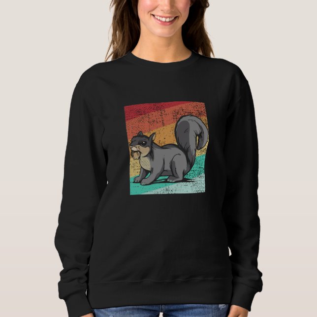 Eichhörnchen Retro Sweatshirt (Vorderseite)