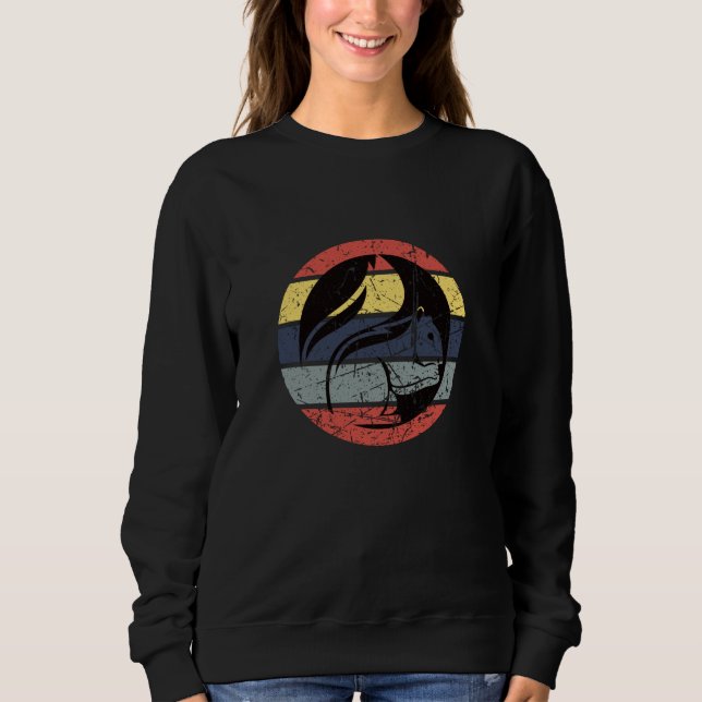 Eichhörnchen Retro Sweatshirt (Vorderseite)