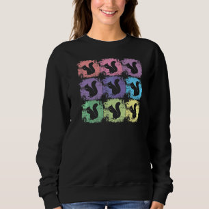 Eichhörnchen Retro Tierwald Eichhörnchen Sweatshirt