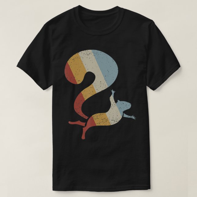 Eichhörnchen Retrostil Vintag  T-Shirt (Design vorne)