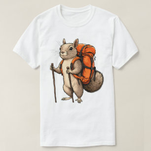 Eichhörnchen-Rucksacktour-Abenteuer-Wanderung T-Shirt