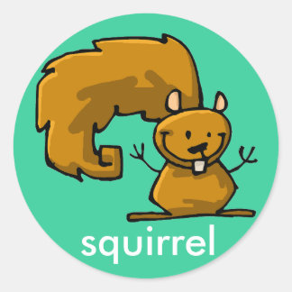 Eichhörnchen Runder Aufkleber