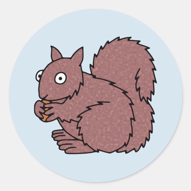 Eichhörnchen Runder Aufkleber (Vorderseite)