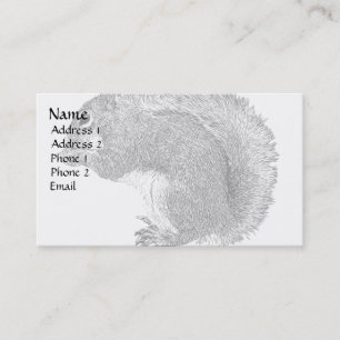 Eichhörnchen schlicht visitenkarte