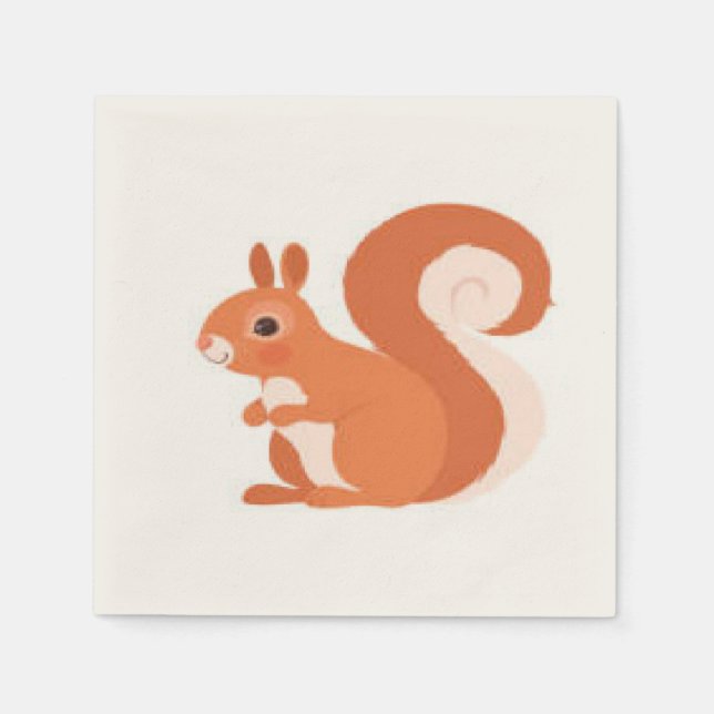 Eichhörnchen Servietten (Vorderseite)