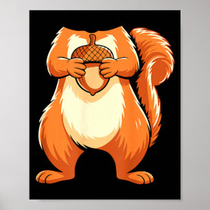 Eichhörnchen-Shirt Erwachsene Männer Frauen Kinder Poster