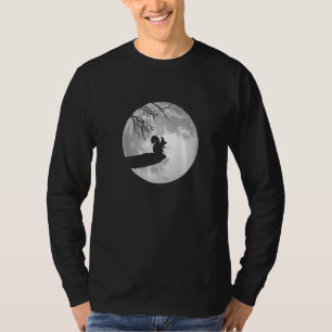 Eichhörnchen Silhouette Moon Shine I Eichhörnchen T-Shirt