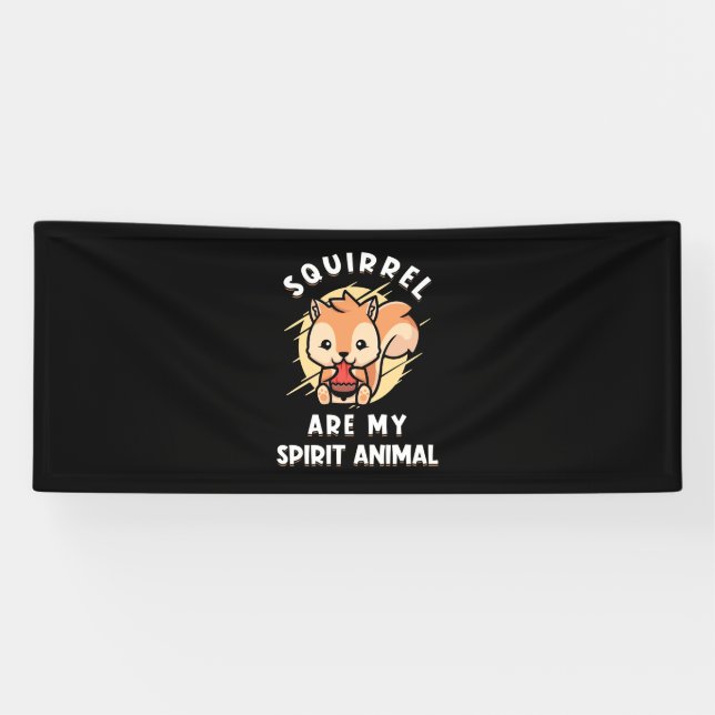 Eichhörnchen sind meine Geister Banner (Horizontal)