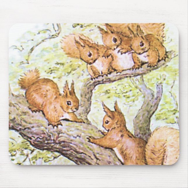 Eichhörnchen-Sitzung Mousepad (Vorne)