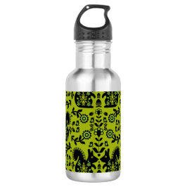 Eichhörnchen Skandinavische Volkskunst Edelstahlflasche