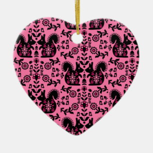 Eichhörnchen Skandinavische Volkskunst Keramik Ornament