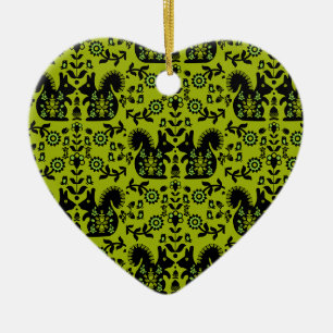 Eichhörnchen Skandinavische Volkskunst Keramik Ornament
