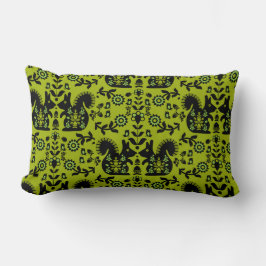 Eichhörnchen Skandinavische Volkskunst Lendenkissen