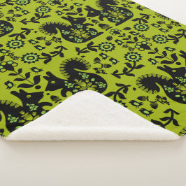 Eichhörnchen Skandinavische Volkskunst Sherpadecke