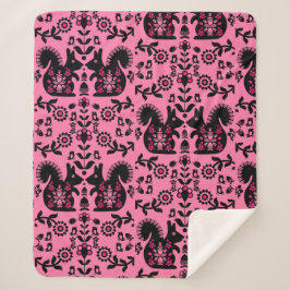 Eichhörnchen Skandinavische Volkskunst Sherpadecke