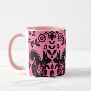 Eichhörnchen Skandinavische Volkskunst Tasse