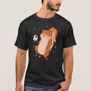 Eichhörnchen spielen Fußball-Tree-Rodent T-Shirt
