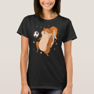 Eichhörnchen spielen Fußball-Tree-Rodent T-Shirt