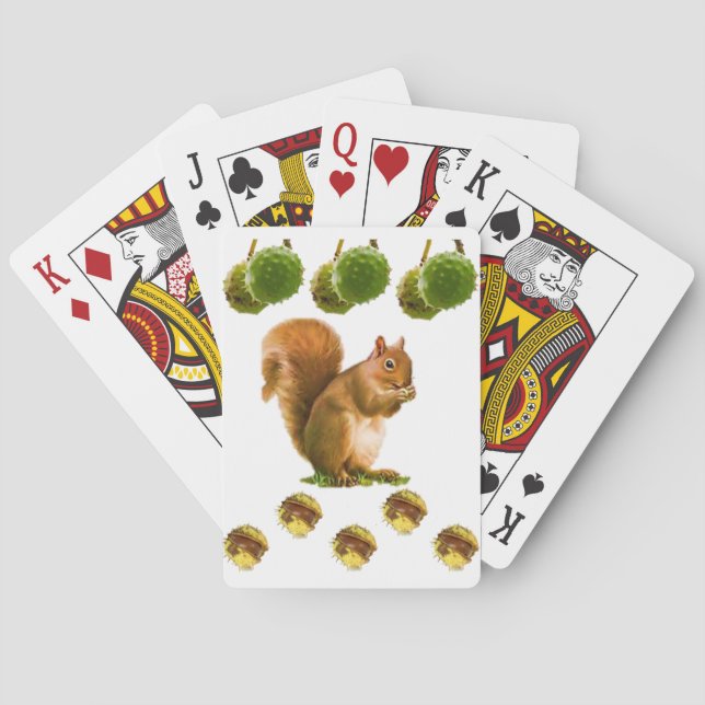 Eichhörnchen Spielkarten-Deck Spielkarten (Rückseite)