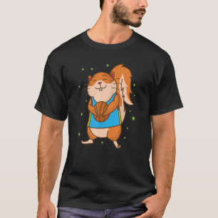 Eichhörnchen spielt Basketball Baum Tier T-Shirt
