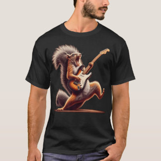 Eichhörnchen spielt Gitarre T-Shirt