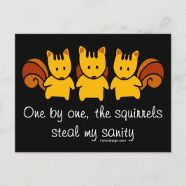 Eichhörnchen stehlen meinen Verstand Postkarte