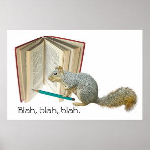Eichhörnchen-Stift-Poster Poster