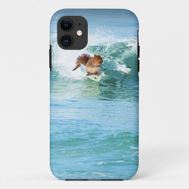 Eichhörnchen-Surfer auf dem Meer Case-Mate iPhone Hülle (Rückseite)