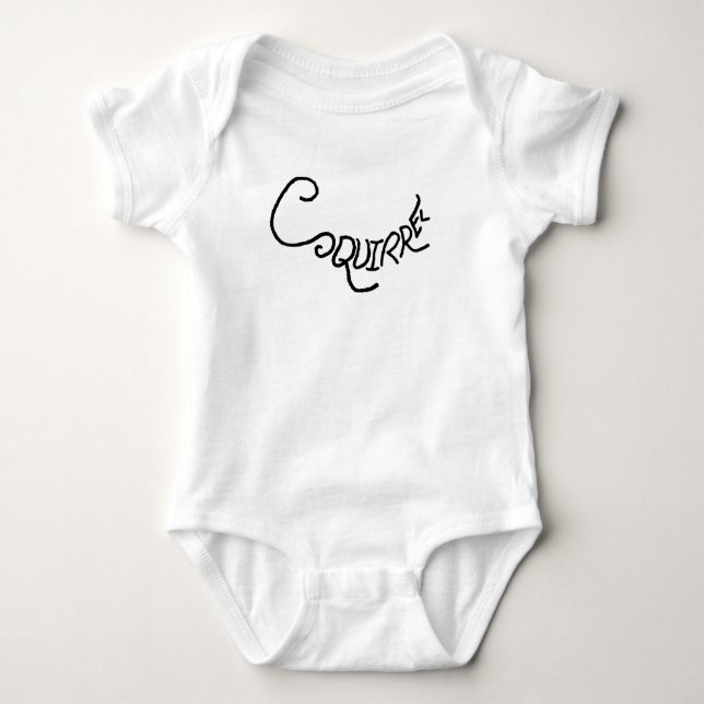 Eichhörnchen T-Shirt Baby Strampler (Vorderseite)