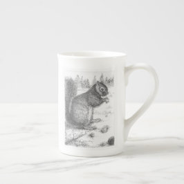 Eichhörnchen-Tasse für Lefty oder Righty Prozellantasse