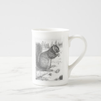 Eichhörnchen-Tasse für Lefty oder Righty Prozellantasse