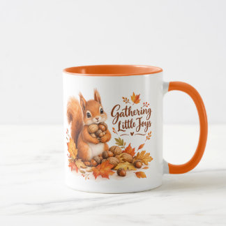 Eichhörnchen-Tasse 'Kleine Freuden sammeln' – Herb Tasse