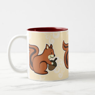 Eichhörnchen-Tasse Zweifarbige Tasse