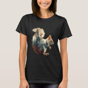 Eichhörnchen Tier Kunst Portrait Wildlife Wald Eic T-Shirt