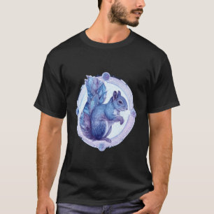 Eichhörnchen Tier Kunst Portrait Wildnis Wald Eich T-Shirt