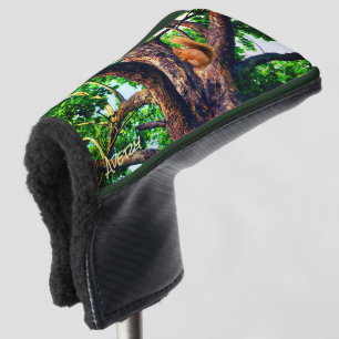 Eichhörnchen Tier - mit Initialen oder Namen Putte Golf Headcover