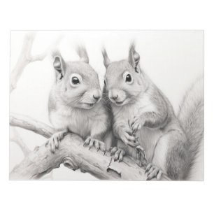 Eichhörnchen Tierentdeckung Wildnatur-Tintenfisch Notizblock