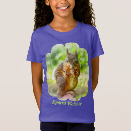 Eichhörnchen Tiermalereien Mädchen T-Shirt